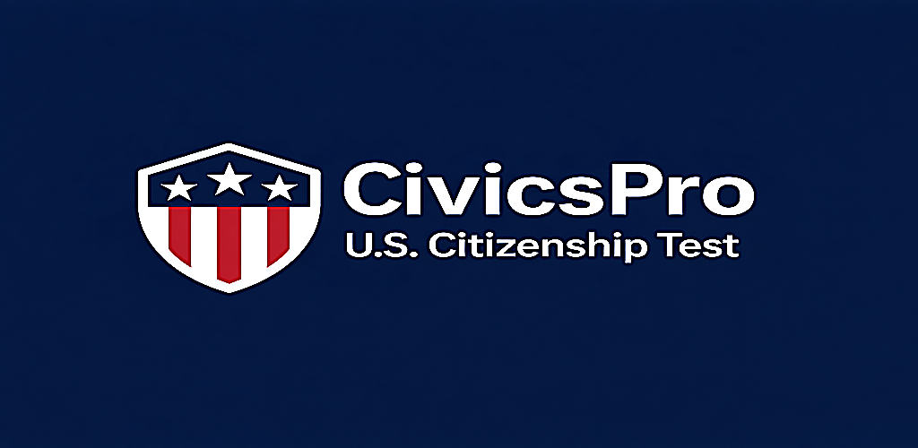 CivicsPro US feature graphic showcasing study screens